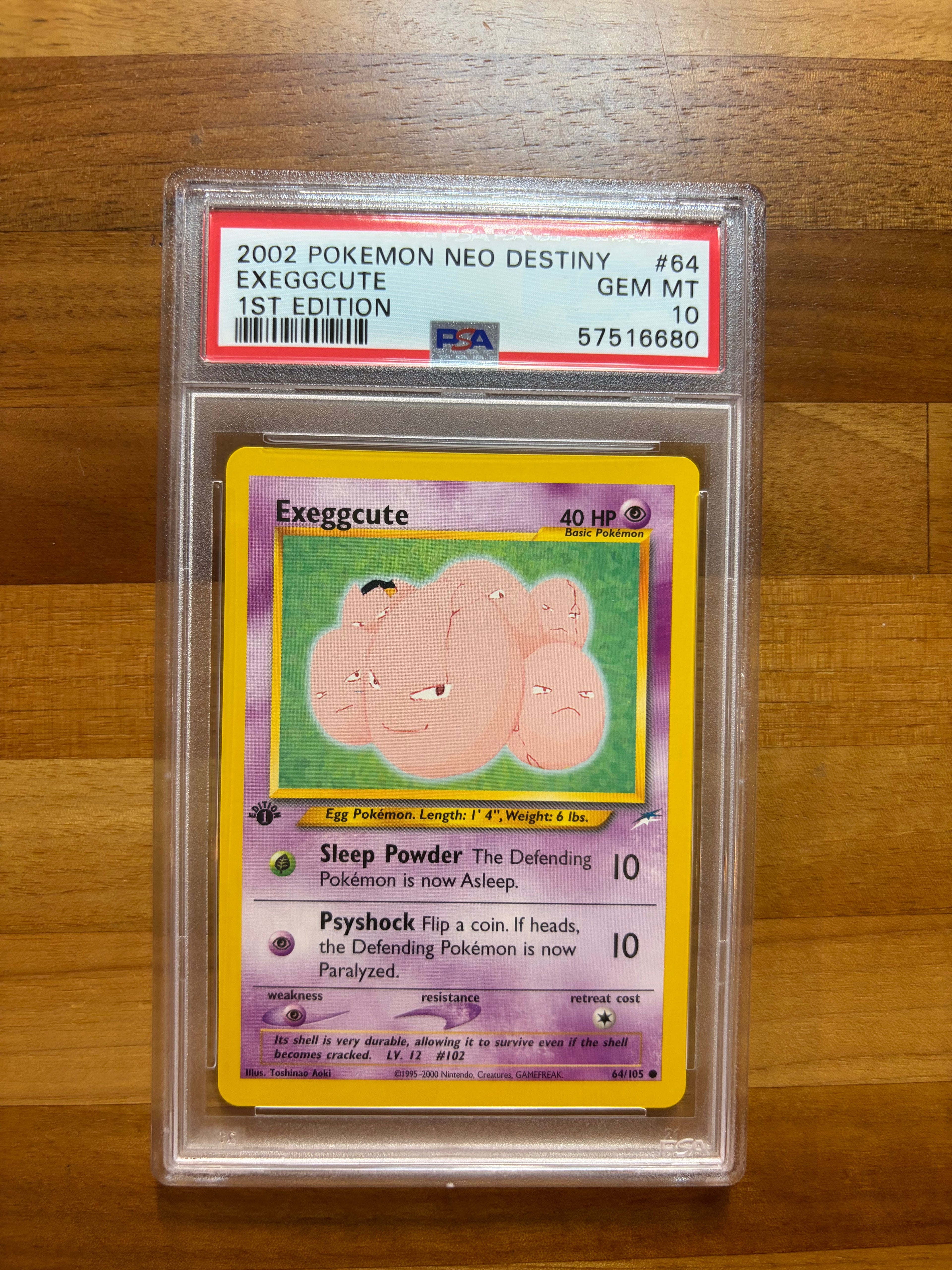PSA GEM MT 10 Exeggcute (64) [Neo Destiny] - 57516680