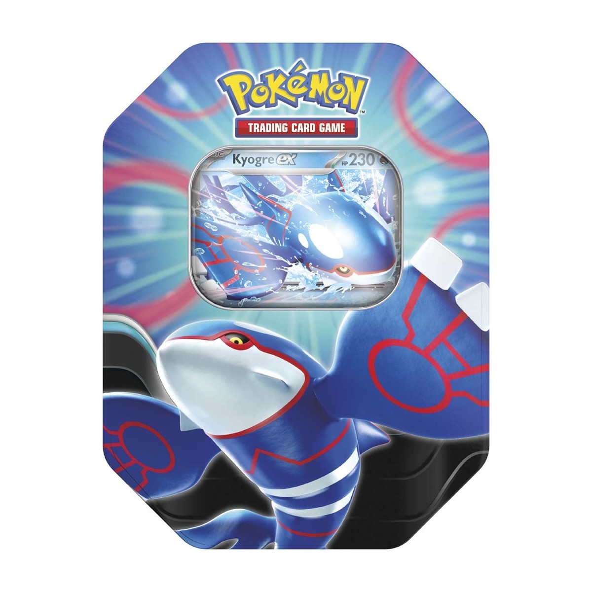 Pokemon TCG Azure Legends Tin – Kyogre ex (4 Booster Packs & 1 Foil Promo Card)