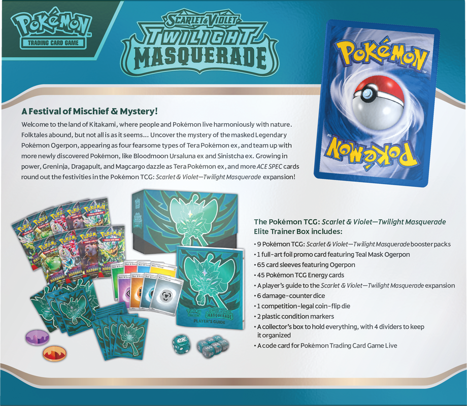 Pokemon Scarlet & Violet Twilight Masquerade Elite Trainer Box (ETB)