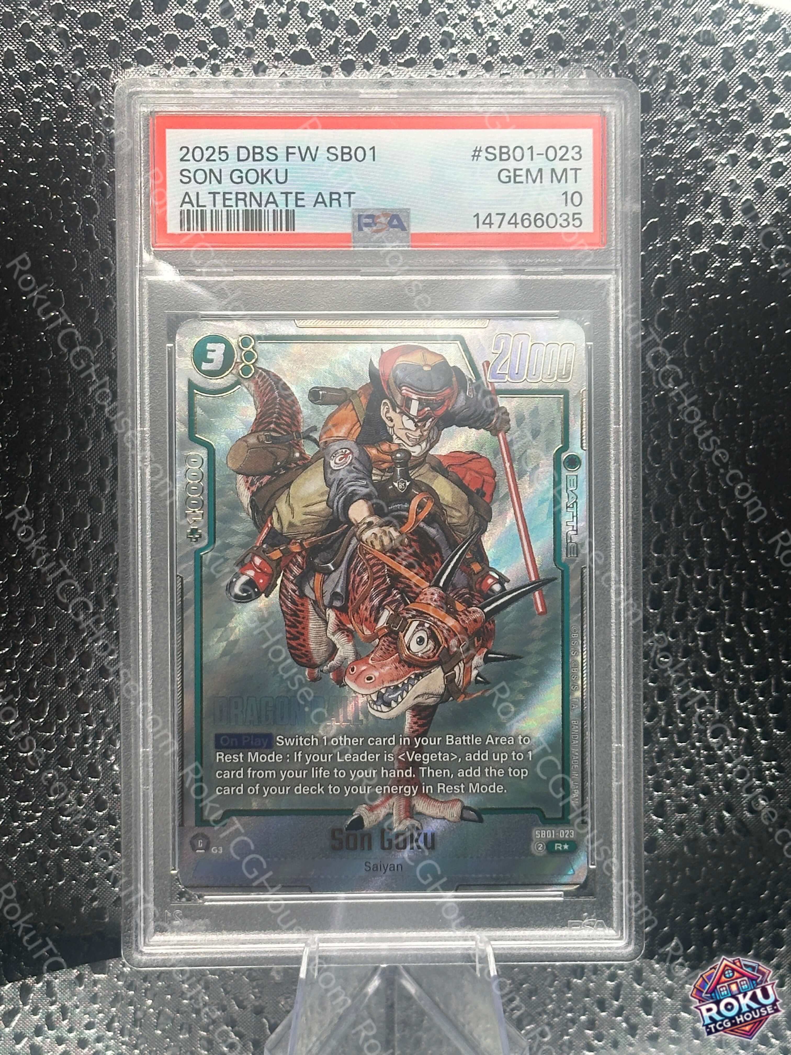 Son Goku - Manga Booster 01 - Dragon Ball Super Card (PSA 10)