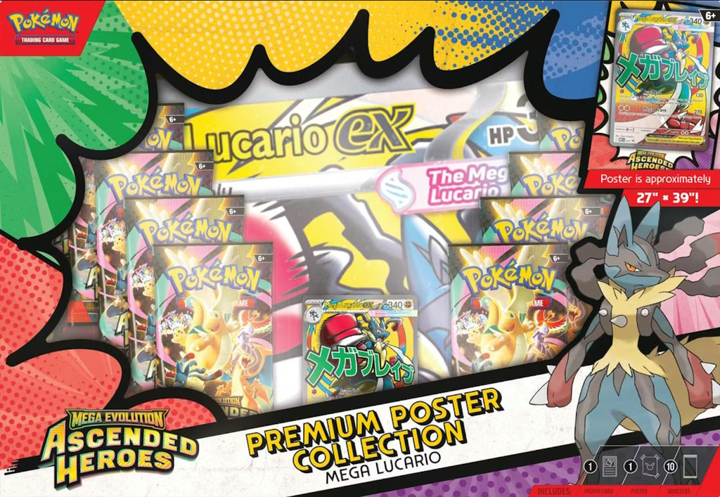 Pokemon Mega Evolution Ascended Heroes Premium Poster Collection (Random)