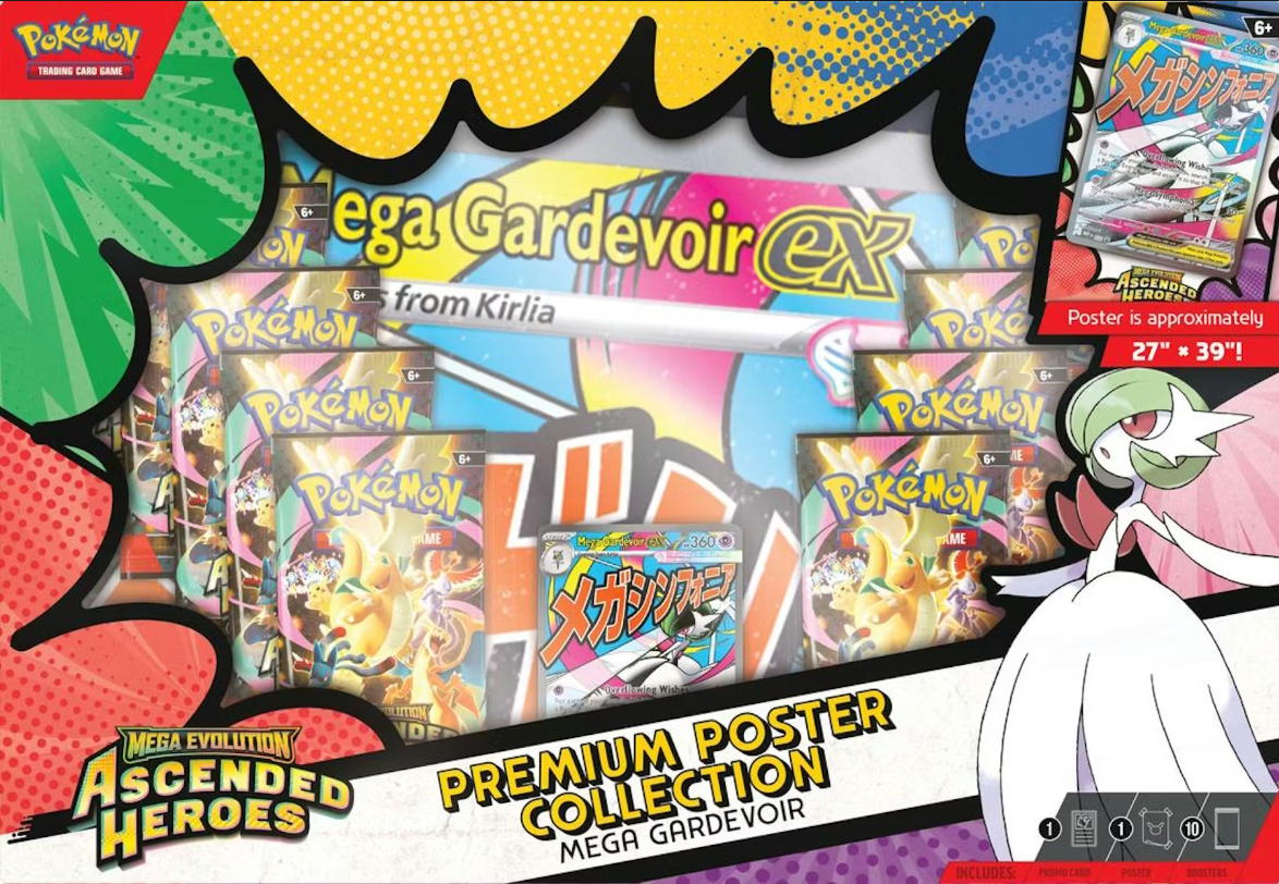 Pokemon Mega Evolution Ascended Heroes Premium Poster Collection (Random)