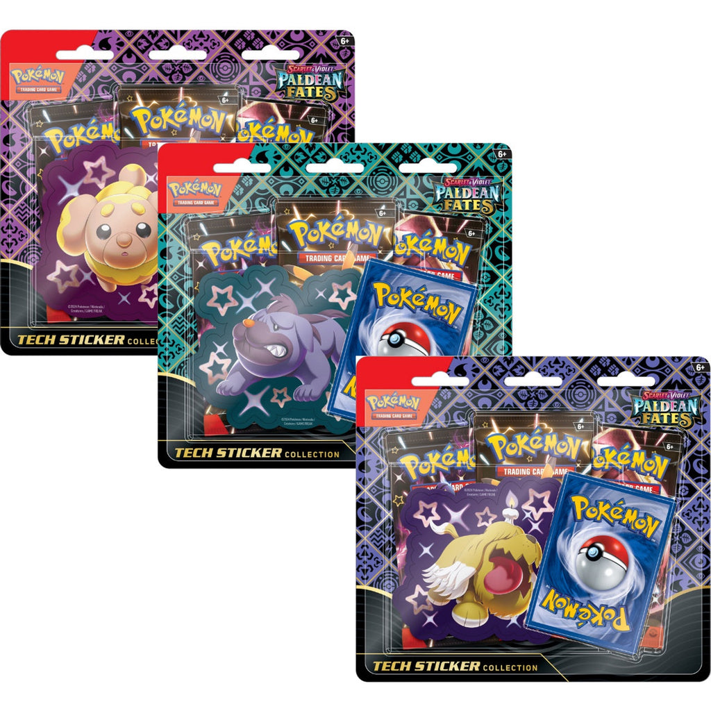 Pokemon Scarlet & Violet : Paldean Fates Tech Sticker Collection (Set-of-3)