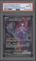 Rocket's Mewtwo ex Pokemon Destined Rivals Special Illustration Rare #231 PSA 10