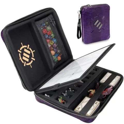 Enhance: Tabletop Series RPG Organizer Case - Dragon Skin Purple