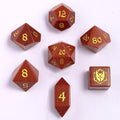 BRB071: Dragon's Hoard Gemstone Dice Set - Gold Sandstone