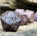 Norse Foundry: Wenge - 7 Piece RPG Wooden Dice Set