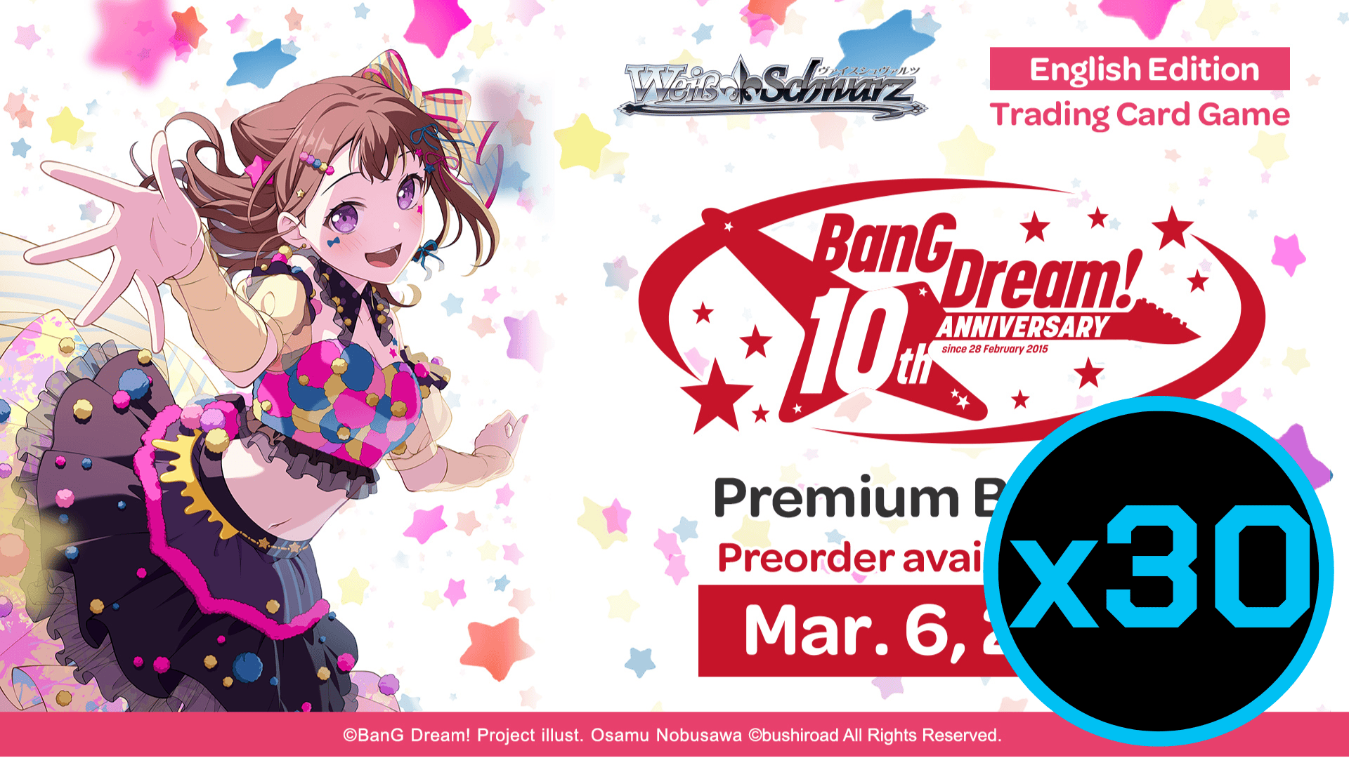 Weiss Schwarz: BanG Dream! 10th Anniversary! - Booster Case (Pre-Order)