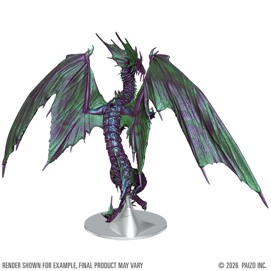 WZK97601 Pathfinder Battles: Adult Mirage Dragon Miniature (Pre-Order)