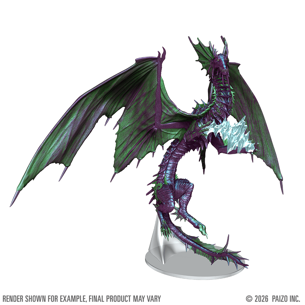 WZK97601 Pathfinder Battles: Adult Mirage Dragon Miniature (Pre-Order)