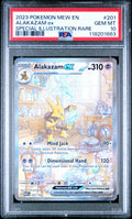 ALAKAZAM ex SPECIAL ILLUSTRATION RARE 2023 POKEMON MEW EN-151 PSA GEM MT 10