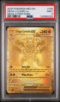 MEGA LUCARIO ex MEGA HYPER RARE 2025 POKEMON MEG EN-MEGA EVOLUTION PSA MINT 9
