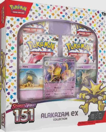 Pokemon Scarlet & Violet 151 Alakazam ex Collection