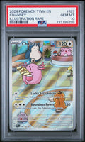 CHANSEY ILLUSTRATION RARE 2024 POKEMON TWM EN-TWILIGHT MASQUERADE PSA GEM MT 10
